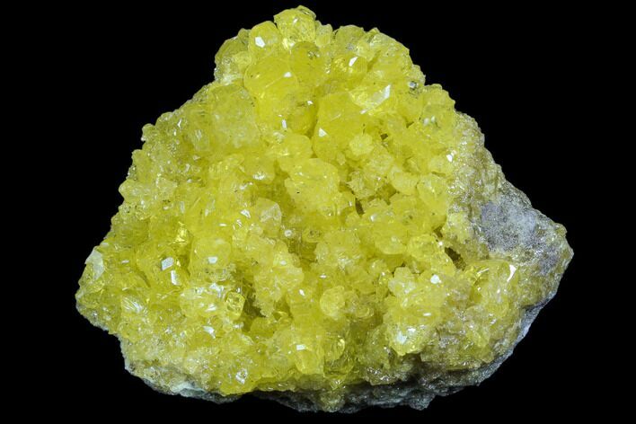 Sulfur Crystals on Matrix - Bolivia #84513